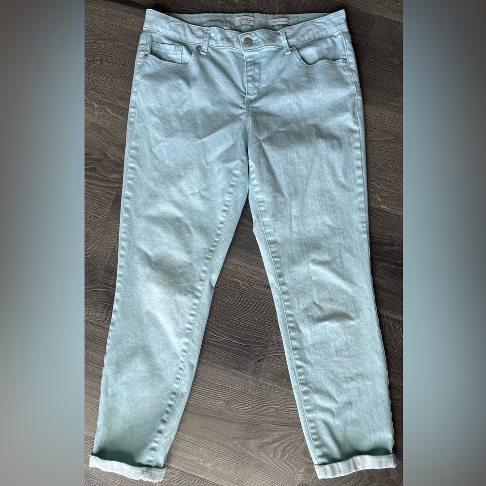 Jessica Simpson Rolled Cropped Skinny Jeans 10/30